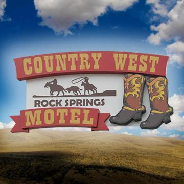 Country West Motel Of Рок Спрингс Екстериор снимка